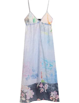 Vestido denim tirantes largo - Desigual - FashionsVida
