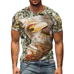 Summer Novelty Men's 3D Printed Short-Sleeved T-Shirts Are Soft and Comfortable