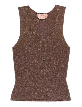 Twinset Canotta in maglia a coste