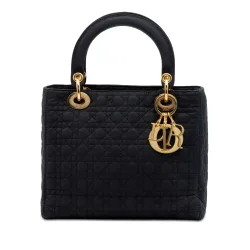 Medium Nylon Microcannage Lady Dior