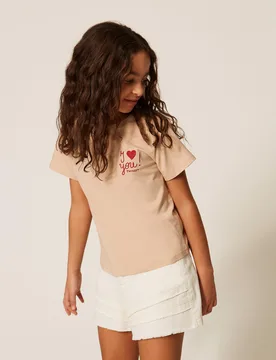 T-shirt regular avec broderie - TWINSET - FashionsVida