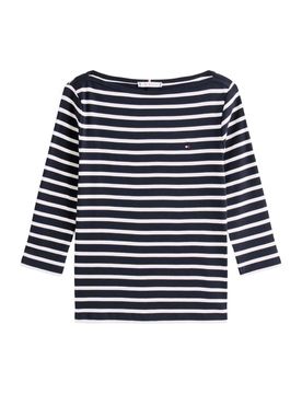 Shirt mit 3/4 Ärmeln Blau M