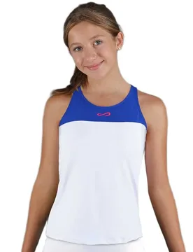 Lace Sleeveless T-shirt White Royal 8-10 Years - Endless - FashionsVida