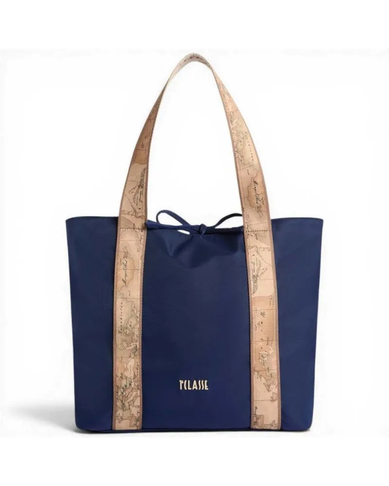 Borsa Shopping Reversibile Double Side Donna Blu Notte e Geo Classic - ALVIERO MARTINI 1 CLASSE - FashionsVida