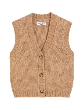 Knit Cardigans Sleeveless female
