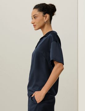 Polo Donna Seta Charmeuse Lavabile M