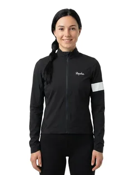 Giacca Core Rain Iii Black / White - Rapha - FashionsVida
