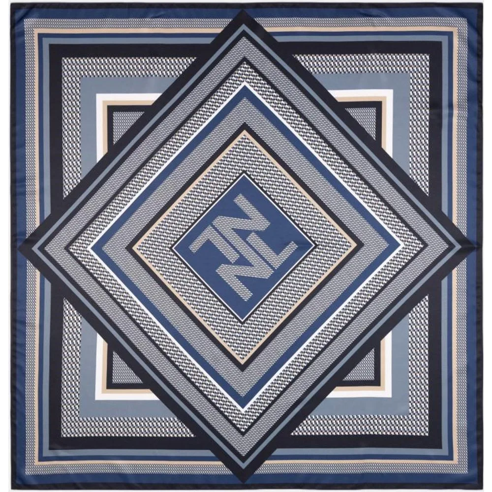 Pañuelo Carré de mujer estampado Rayas y Geométricos - Naulover - FashionsVida