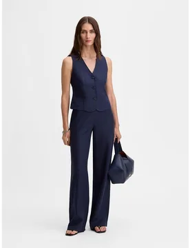 Chaleco de mujer corto sastre - Simorra - FashionsVida