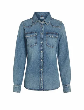 Blouse en jean bleu 36 - Tommy hilfiger - FashionsVida