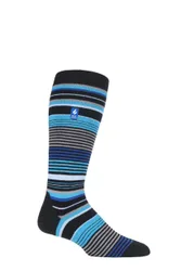 Mens 1 Pair SOCKSHOP 1.0 TOG Slalom Adventure Ultra Lite Ski Socks Black Stripe 6-11 Mens - Multi Coloured - Size: 6-11 Mens