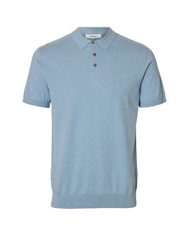 Poloshirt SLHBERG hellblau M herren