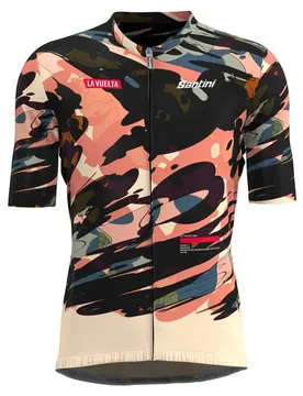 Maillot à Manches Courtes La Vuelta Cuitu Negru