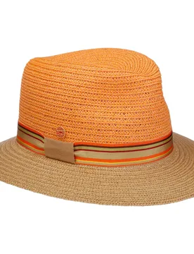 Nane Twotone Traveller Straw Hat by - orange - Damen - Size: One Size - Mayser - FashionsVida