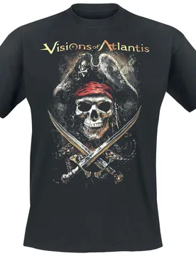 T-Shirt - Pirates II - S bis XXL - für Männer - Größe XXL - schwarz - Lizenziertes Merchandise! - Männer - male - Visions Of Atlantis - FashionsVida