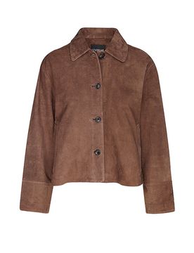Chaqueta de cuero ELAINE marrón 38