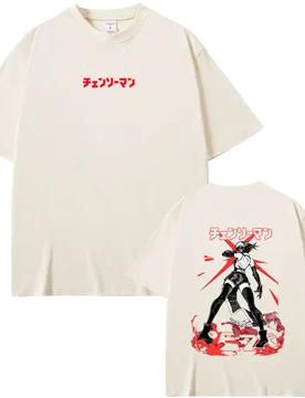 Hot Sale Anime Chainsaw Man Graphic T-shirt Retro Cartoon Reze Print Tshirt Male Casual Soft Cotton T Shirt Men Women Manga Tees - Aliexpress - FashionsVida