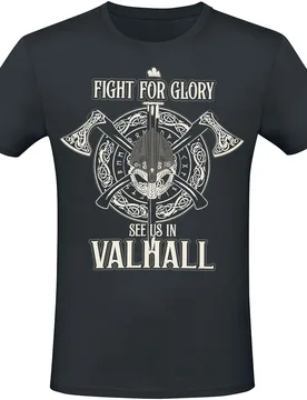 T-Shirt - Fight For Glory - S bis L - für Männer - Größe L - schwarz - Männer - male - Lobo Negro - FashionsVida