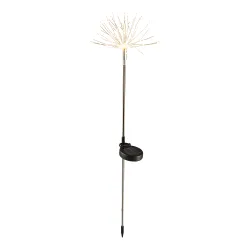 Solar-Gartenstecker "Diamanten-Regen" silber