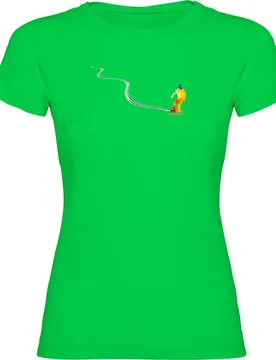 T-shirt à Manches Courtes Snowboard Track Light Green L - Kruskis - FashionsVida