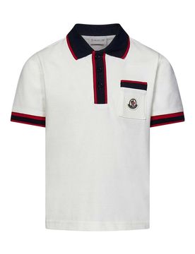 Polo Bianca in Cotone per Bambino