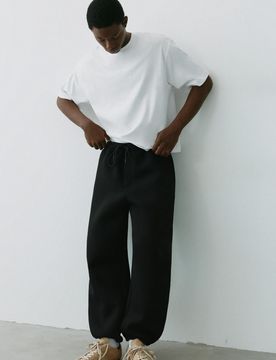 Pantaloni Baggy Effetto Neoprene