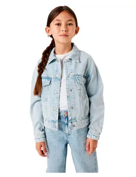 Giacca Di Jeans Mila 8510 Light Blue Bleached Denim 3 Anni