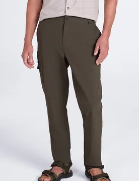 Wander Mens Packaway Trousers - Green - Green - Size: W34 - Mountain Warehouse - FashionsVida