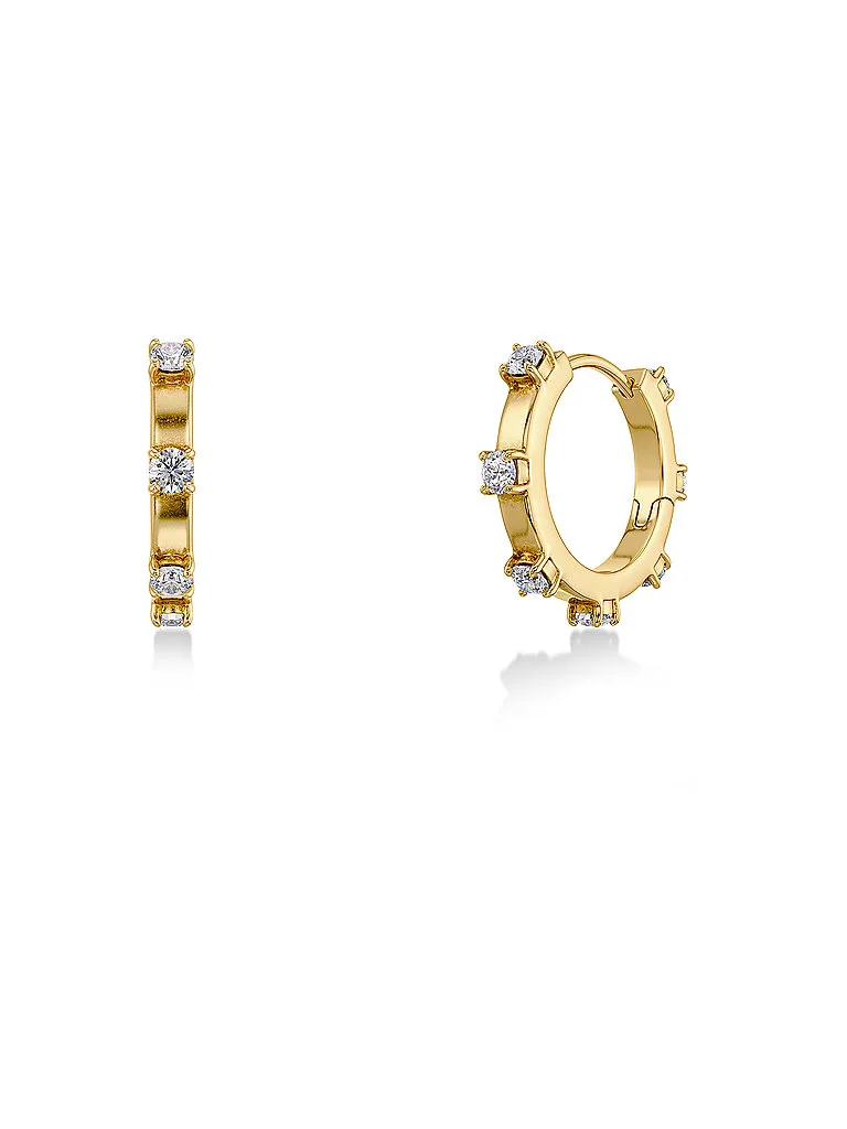 Boucles d'oreilles CELESTE HOOPS Small Gold or - Edblad - FashionsVida