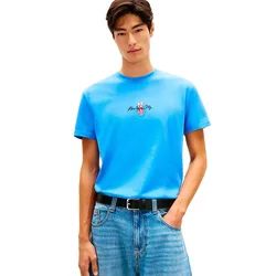 Maglietta A Maniche Corte Sign Block Regular Fit Blue Twilight L