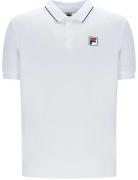 White Mens Tennis Polo - XS - FILA Tennis - FashionsVida