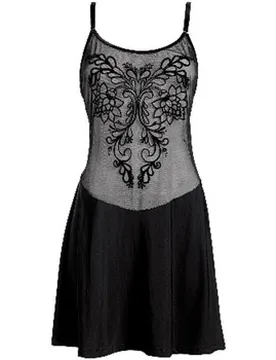 Nachthemden Babydoll Grace Schwarz Splendida Eu S - Luna Splendida - FashionsVida