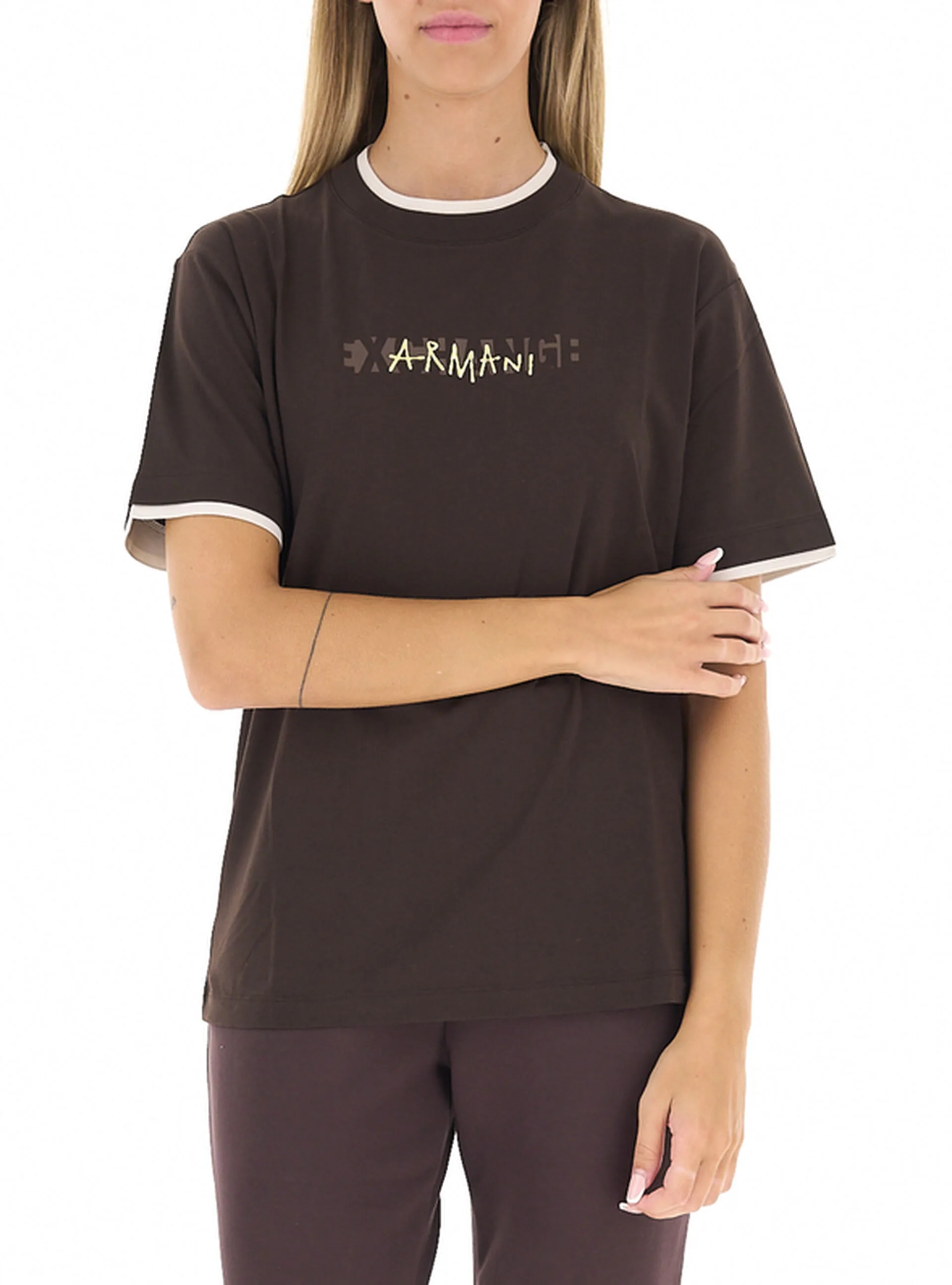 T-shirt girocollo TESTA DI MORO L - Armani exchange - FashionsVida