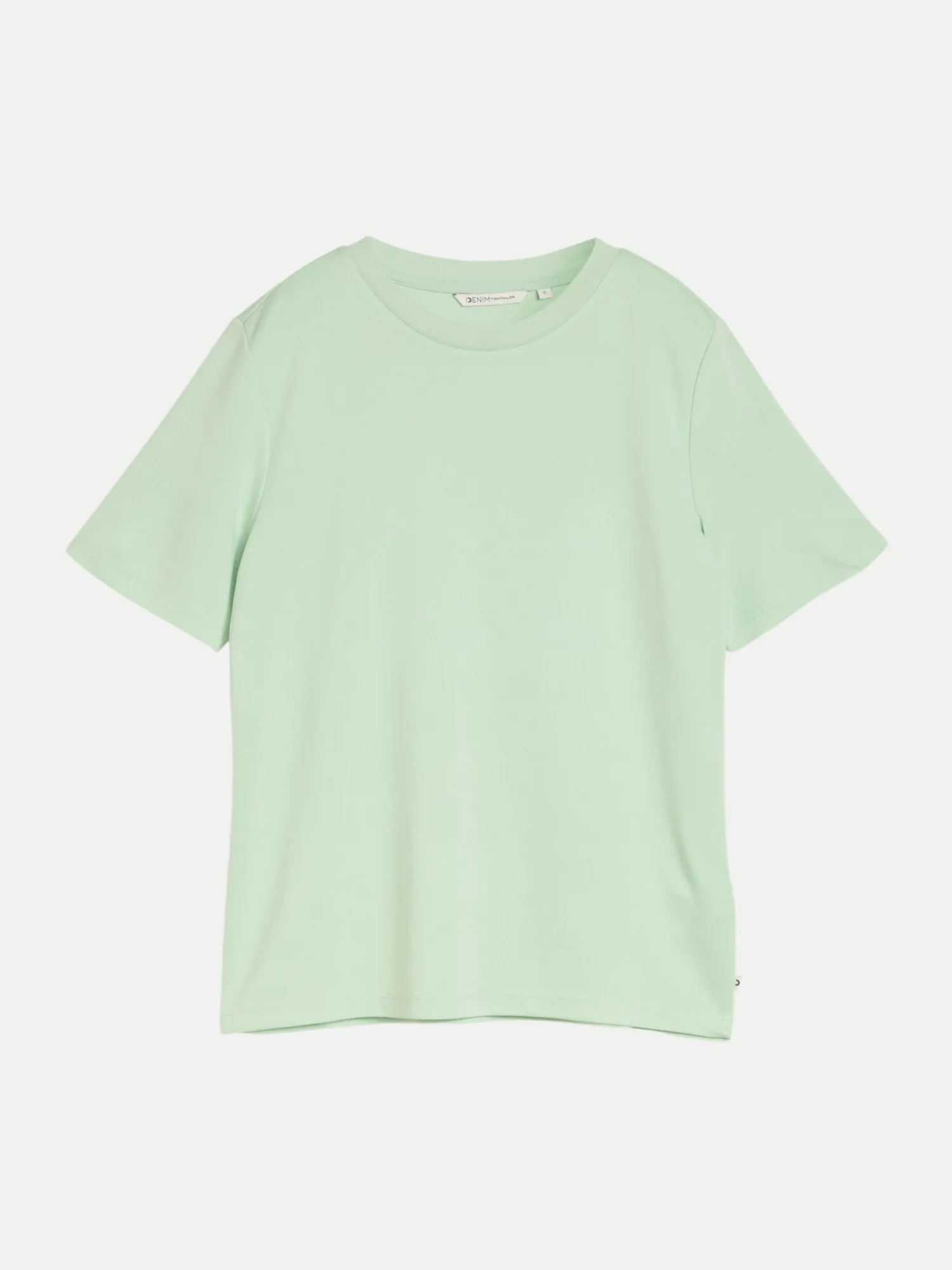 Basic T-Shirt Grün L - Tom Tailor Denim - FashionsVida