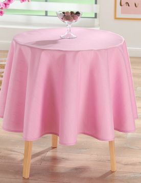 Tischdecke mit Fleckschutz pink Ø140cm