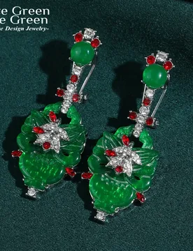 Vintage Jewellery Green Resin Lock Drop Earrings Jade High Quality Luxury Accessories For Woman Gift Christmas Style 2025 Trend - Aliexpress - FashionsVida