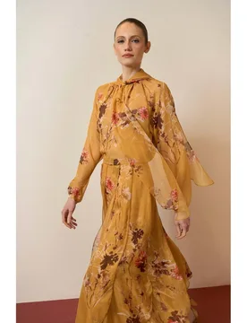 Blusa de mujer de gasa estampada - Bimani - FashionsVida