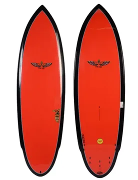 Planche De Surf Von Sol Shadow 5´7´´ Red / Black 170.2 cm unisex - Boardworks - FashionsVida
