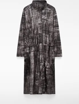 Gabardina de hombre oversize estampada con capa - Adolfo Dominguez - FashionsVida