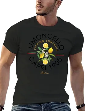 Limoncello Capri Italy T-Shirt anime clothes vintage anime shirt mens fashion - Aliexpress - FashionsVida