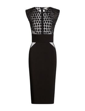 Midi-Kleid Damen Schwarz 34,36 Damen