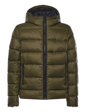 Piumino Double Front In Popeline Calandrato