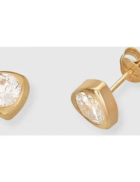 Pendientes de oro y circonitas - El Corte Inglés - FashionsVida