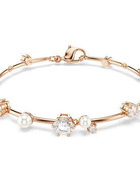 Constella Armband, Kristallperle, Rundschliffe, WeiÃŸ, 18K RosÃ©goldbeschichtet Unisex OS