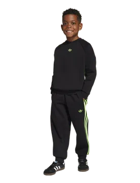 Adicolor Unisex Tracksuits - Black - Size 3 - 4 Years - Cotton Fleece - Black - Size: 3 - 4 Years - Adidas - FashionsVida