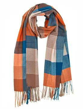 Maxi Sciarpa Arancione e Blu 4600164