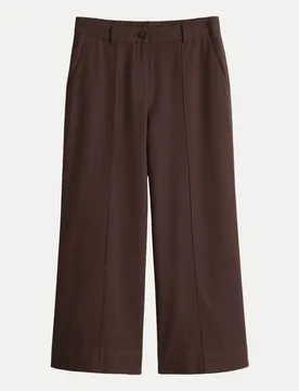 Relaxed-Fit Hose Meeri Breath Braun 38 - Opus - FashionsVida