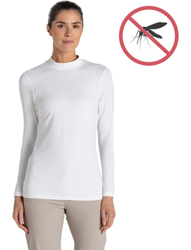 Mock NosiLife Neck, langarm, weiss xxl