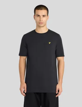 Men's Relaxed Cotton T-Shirt Jet Black - Lyle & Scott - FashionsVida