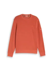 Garment dyed crew-neck sweatsh male